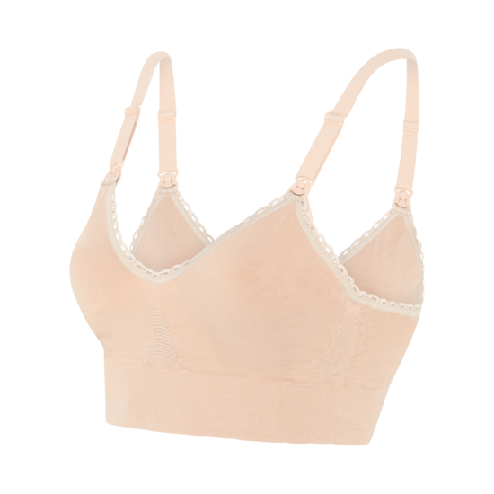 momkind Amningsbh utan bygel Sand S/M E-G