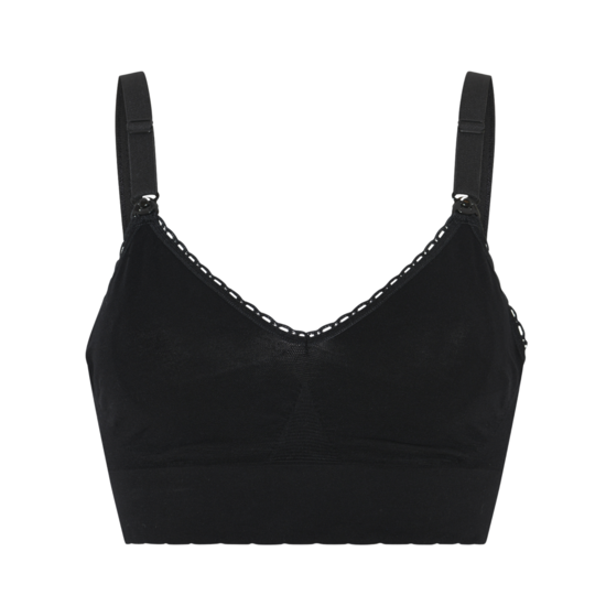 momkind Amningsbh utan bygel Svart M/L
