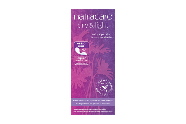 Natracare Ekologiska Inkontinensskydd Dry & Light Plus, 16 st