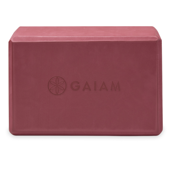 Gaiam Yoga Block Solid Cherry