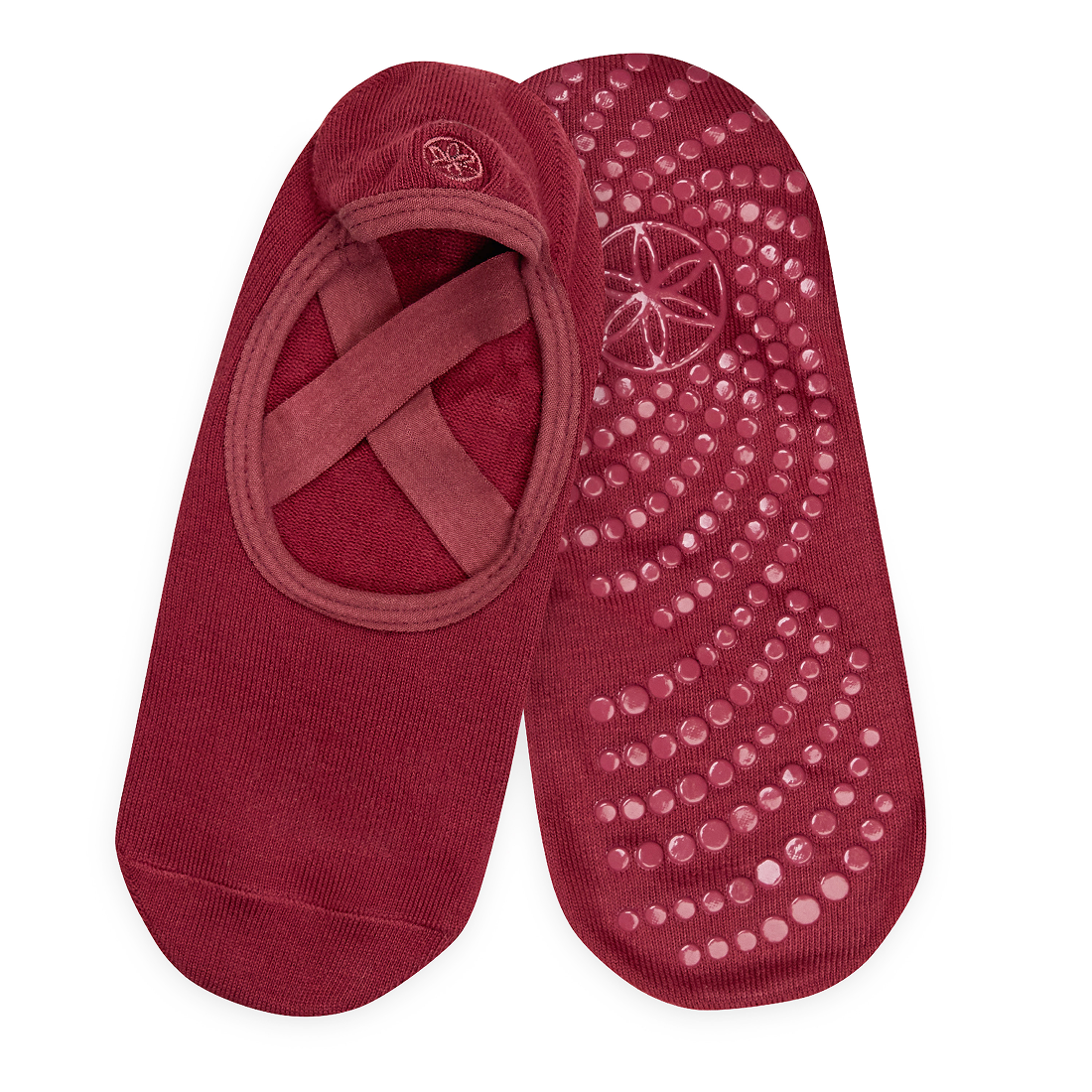 Gaiam Yoga Grippy Barre Socks Cherry Raspberry