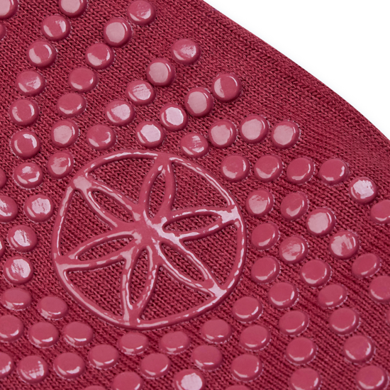 Gaiam Yoga Grippy Barre Socks Cherry Raspberry