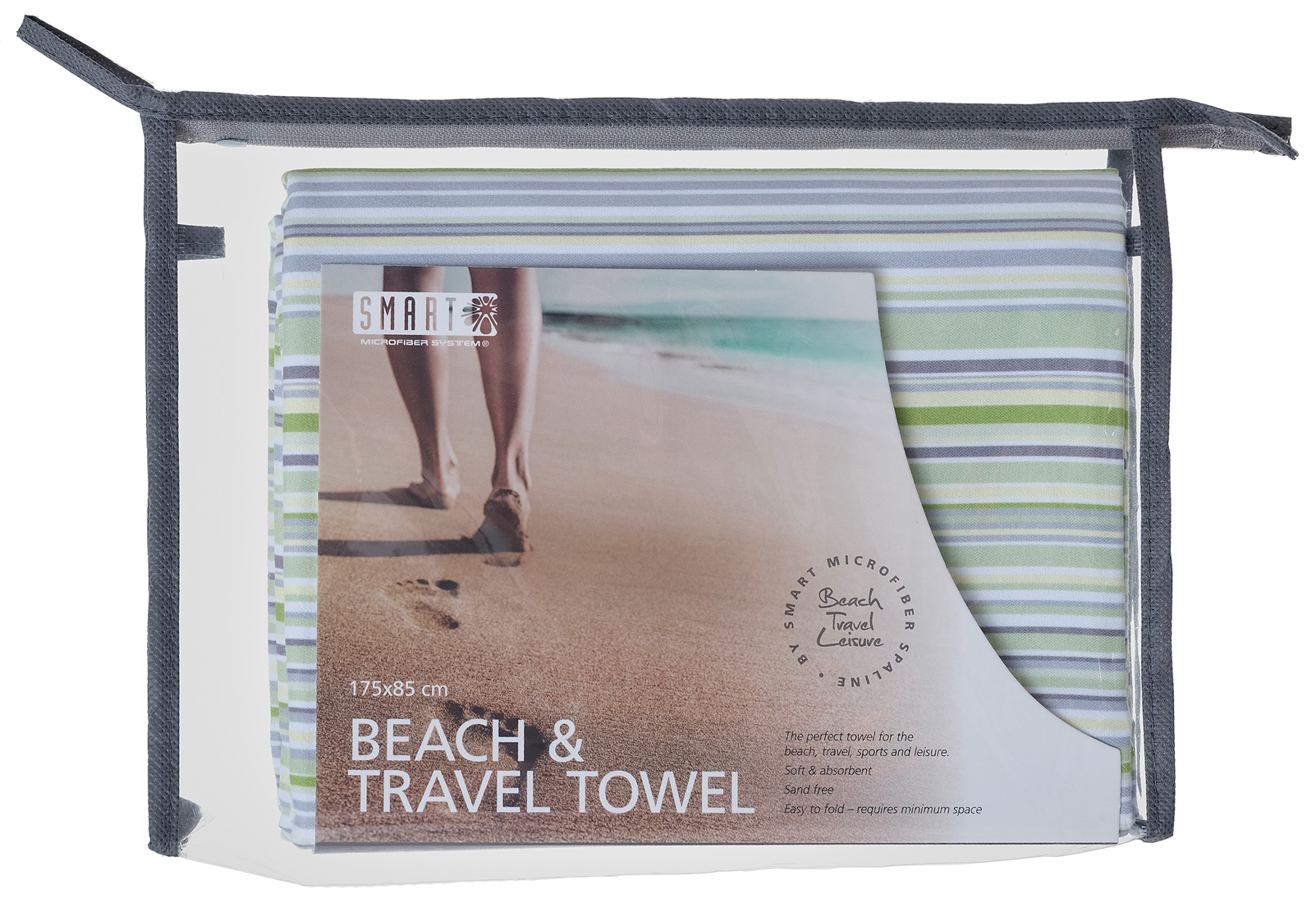 Smart Microfiber Beach & Travel Towel Green