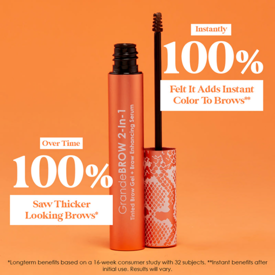 Grande Cosmetics GrandeBROW 2-In-1 Tinted Brow Gel + Brow Enhancing Serum Light 3,5 ml