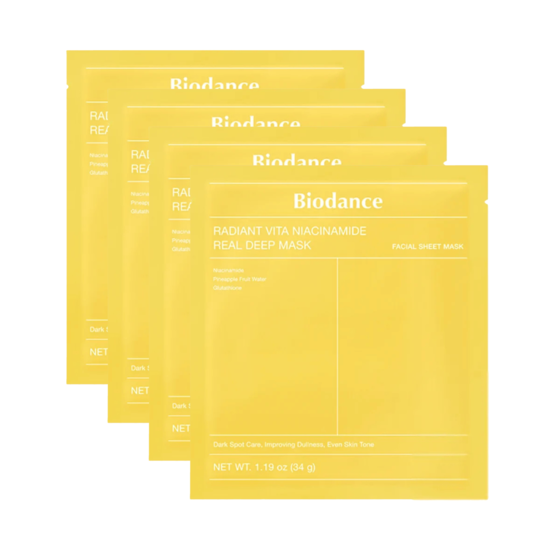 Biodance Radiant Vita Niacinamide Real Deep Mask 4 st