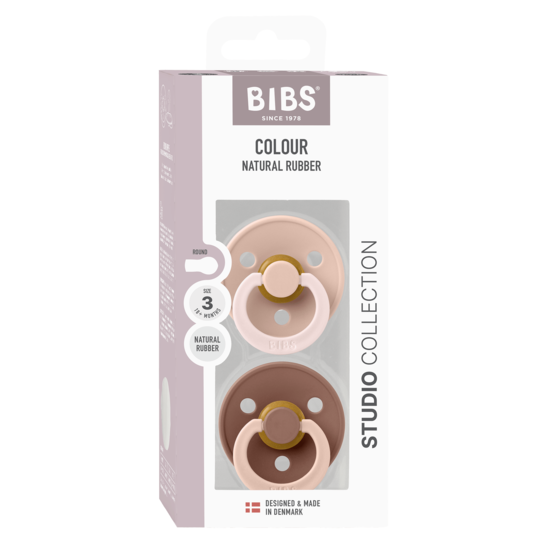 BIBS Studio Colour Fusion Latex Size 3 Blush Woodchuck Mix 2-pack