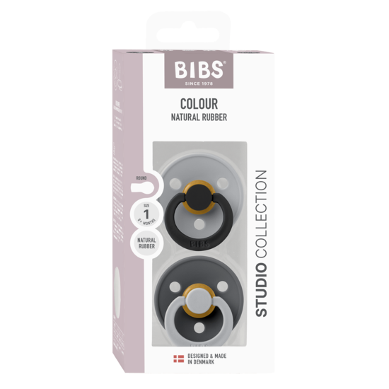 BIBS Studio Colour Fusion Latex Size 1 Cloud Iron Mix 2-pack
