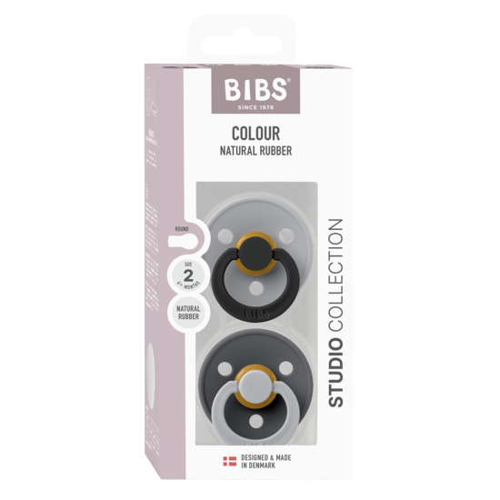 BIBS Studio Colour Fusion Latex Size 2 Cloud Iron Mix 2-pack