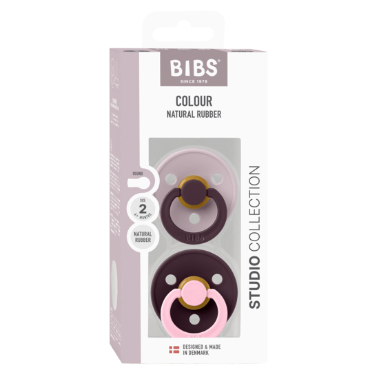 BIBS Studio Colour Fusion Latex Size 2 Dusky Lilac Plum Mix 2-pack