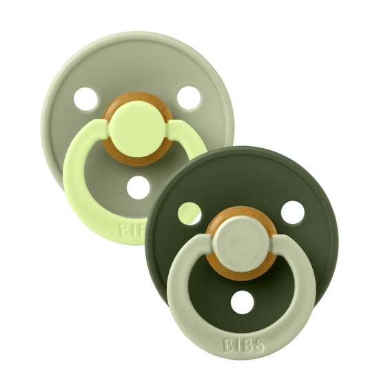 BIBS Studio Colour Fusion Latex Size 1 Sage Hunter Green Mix 2-pack