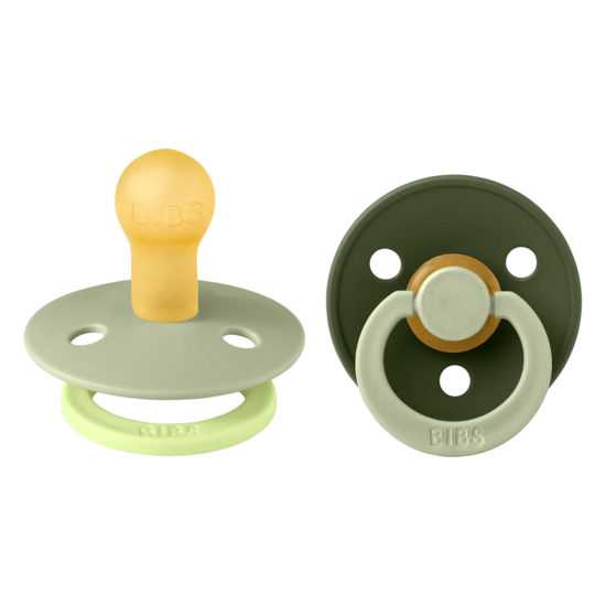 BIBS Studio Colour Fusion Latex Size 1 Sage Hunter Green Mix 2-pack