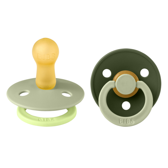 BIBS Studio Colour Fusion Latex Size 2 Sage Hunter Green Mix 2-pack