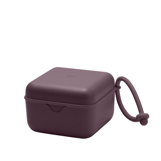 BIBS Pacifier Box Plum