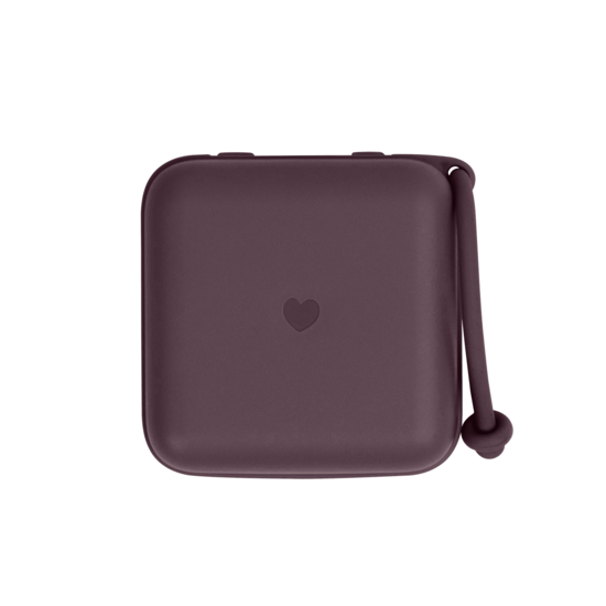 BIBS Pacifier Box Plum