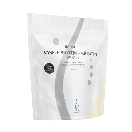 Holistic Vassleprotein + Kreatin Vanilj 750 g
