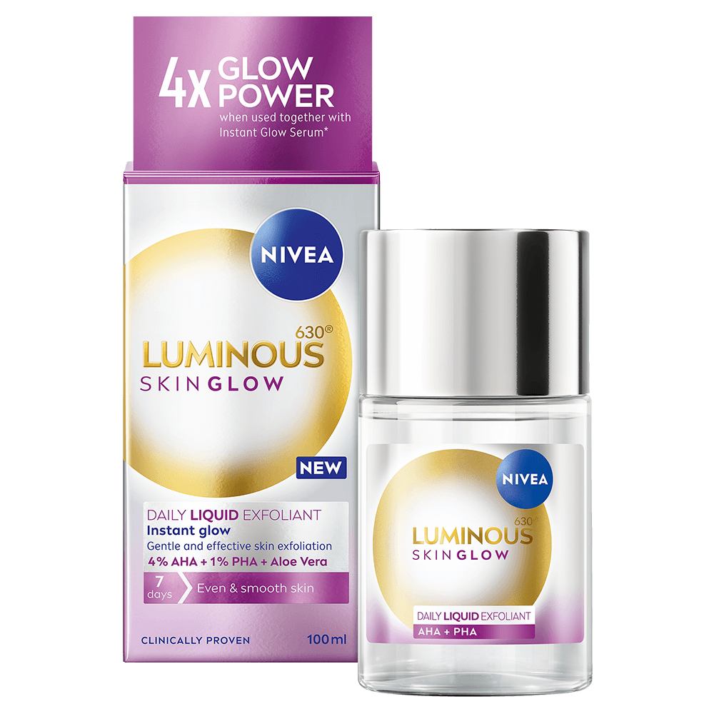 NIVEA Exfoliator Luminous630 Skin Glow Daily Liquid 100 ml 