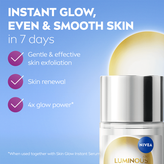 NIVEA Exfoliator Luminous630 Skin Glow Daily Liquid 100 ml 