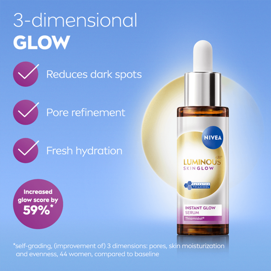 NIVEA Serum Luminous630 Skin Glow Instant Glow 30 ml 