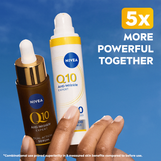 NIVEA Dagkräm Q10 Anti-Wrinkle Expert Daily UV Fluid SPF50 40 ml 