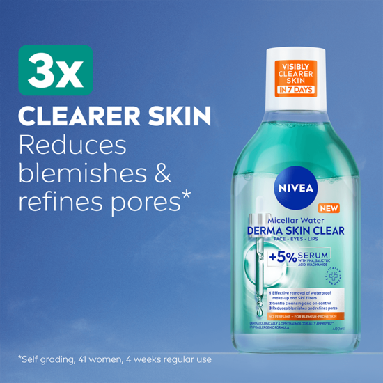 NIVEA Micellärt Vatten Derma Skin Clear Micellar Water 400 ml 