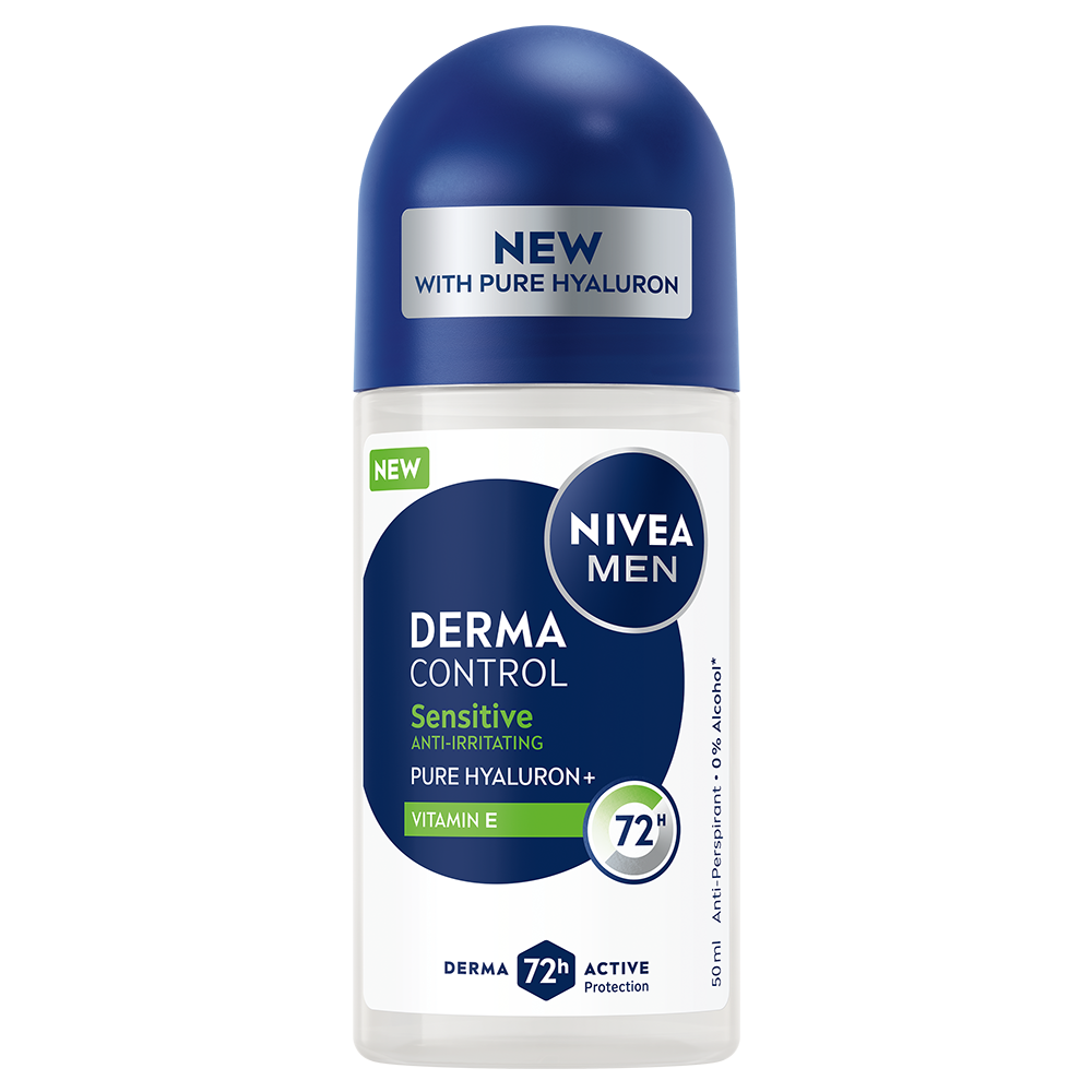 NIVEA MEN Antiperspirant Deo Derma Control Sensitive Roll On 50 ml  