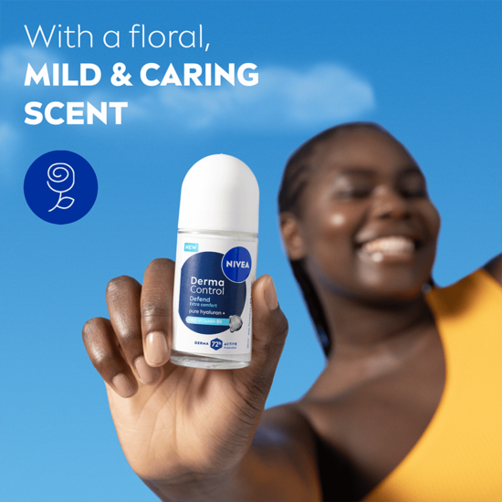 NIVEA Antiperspirant Deo Derma Control Defend Roll On 50 ml 