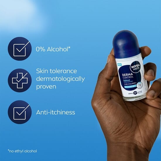 NIVEA MEN Antiperspirant Deo Derma Control Defend Roll On 50 ml  