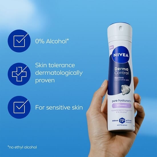 NIVEA Antiperspirant Deo Spray Derma Control Restore Sensitive 150 ml 