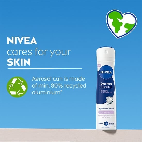 NIVEA Antiperspirant Deo Spray Derma Control Restore Sensitive 150 ml 