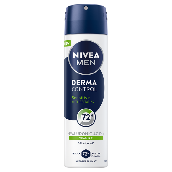 NIVEA MEN Antiperspirant Deo Spray Derma Control Sensitive 150 ml  