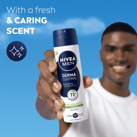 NIVEA MEN Antiperspirant Deo Spray Derma Control Sensitive 150 ml  