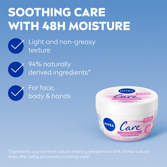 NIVEA Hudkräm Care Soothing Cream 200 ml 