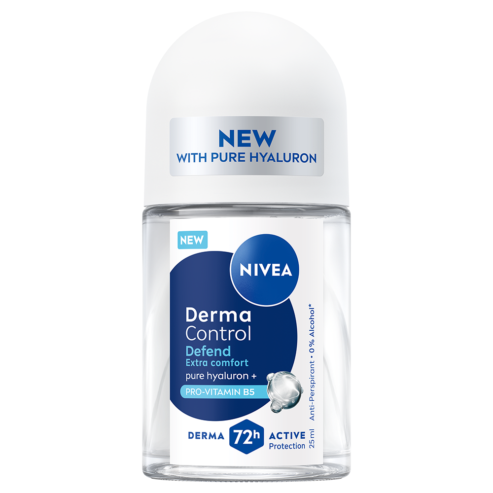 NIVEA Antiperspirant Mini Deo Derma Control Defend Roll On 25 ml 
