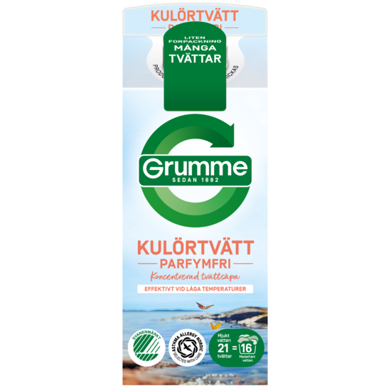 Grumme Flytande Kulörtvätt Oparfymerad 750 ml