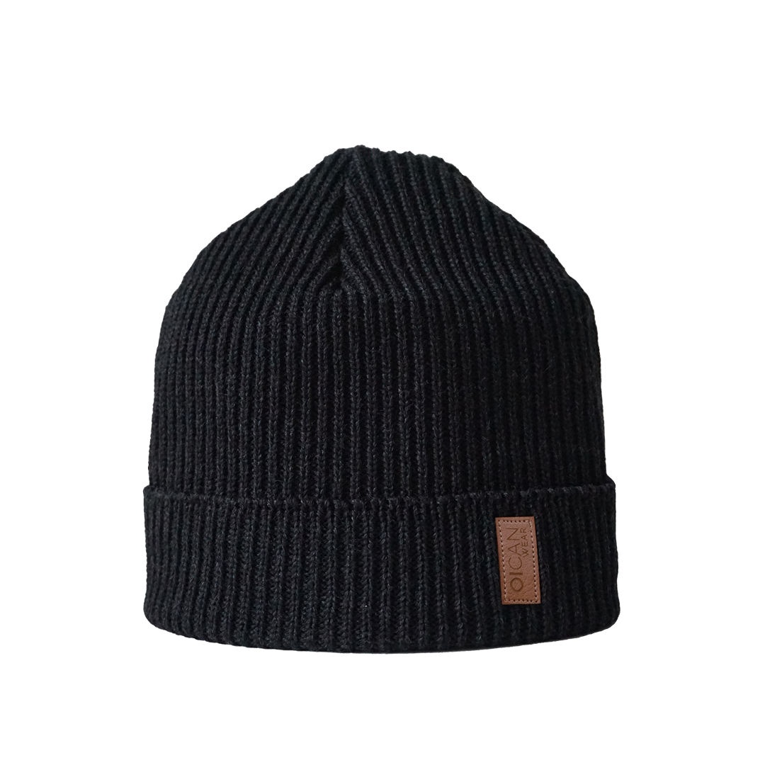 OICAN Safe Hat Knitted Wool Black S