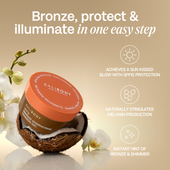 Bali Body Shimmering Tanning Gel SPF15 150 ml