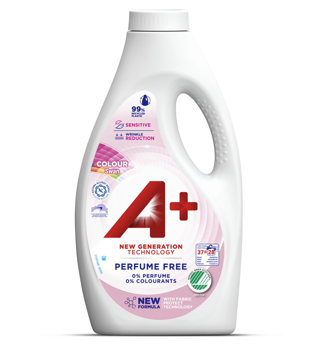A+ Sensitive Color Flytande Tvättmedel 1500 ml