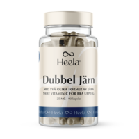 Heela Dubbel Järn 25 mg 90 kapslar
