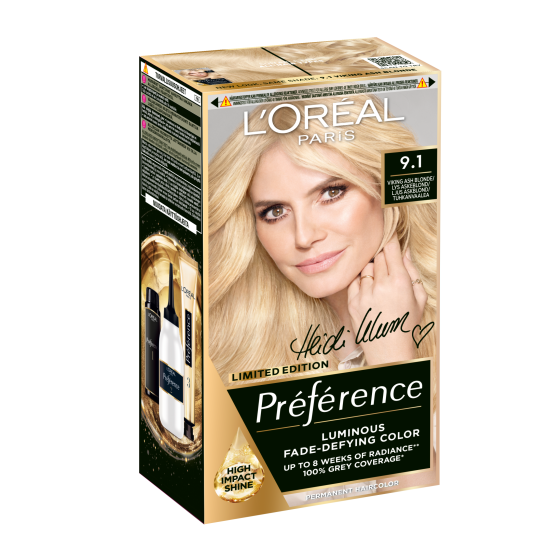 L'Oréal Paris Préférence Permanent Color 9.1 Viking Ash Blonde