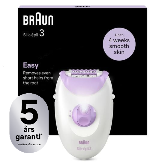 Braun Silk-épil 3 Epilator 3-000 Lila