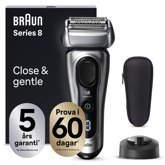 Braun Series 8 Rakapparat Wet & Dry 8517s Silver