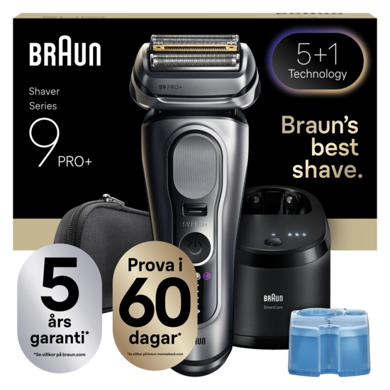 Braun Series 9 PRO+ Elektrisk Rakapparat Pro SensoAdapt SmartCare Center 9667CC