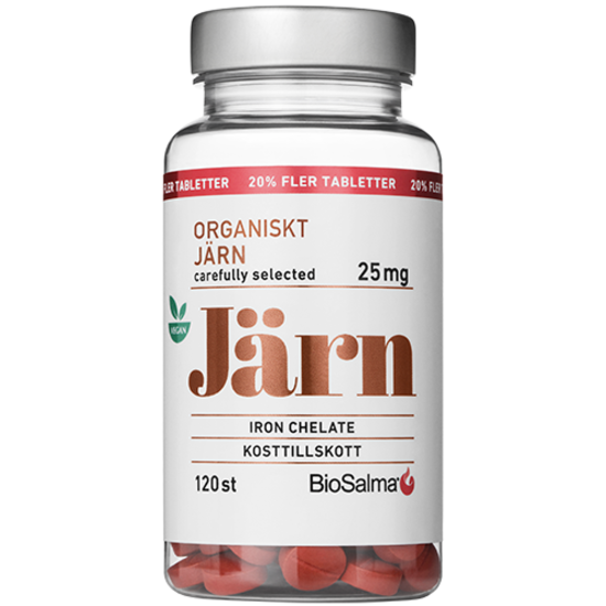 BioSalma Järn kelaterat 120 tabletter