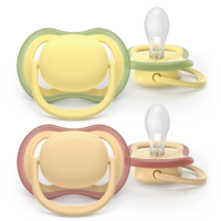 Philips Avent Ultra Air Napp Gul & Beige 0-6 mån 2-pack