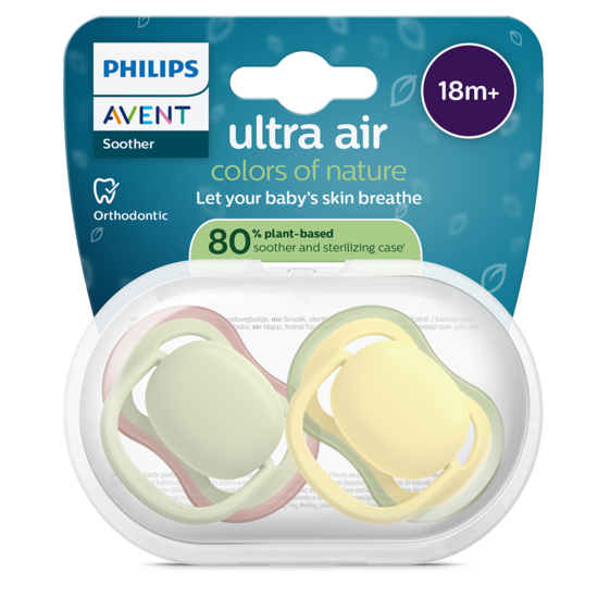 Philips Avent Ultra Air Napp Ljusgrön & Gul 18 mån+ 2-pack