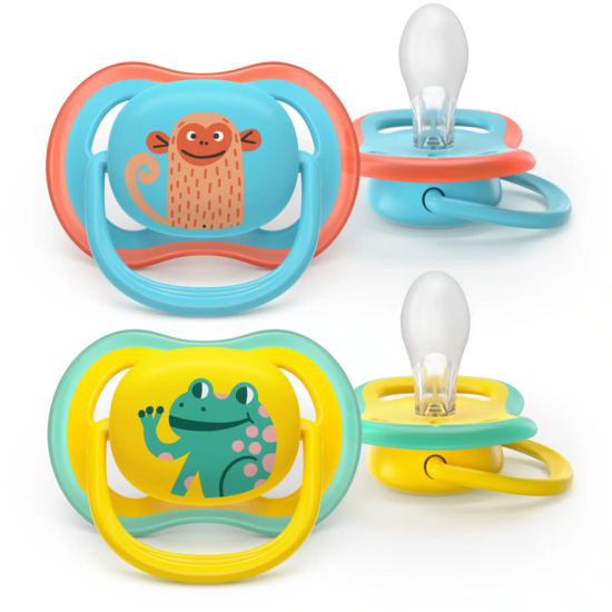 Philips Avent Ultra Air Napp Gul & Blå 18 mån+ 2-pack
