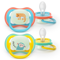 Philips Avent Ultra Air Nattnapp Gul & Orange 18 mån+ 2-pack