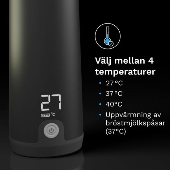Baby Brezza Superfast Portable Bottle Warmer Black