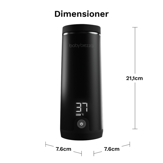 Baby Brezza Superfast Portable Bottle Warmer Black