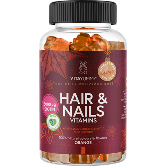 VitaYummy Hair & Nails Orange Christmas Edition 60 gummies